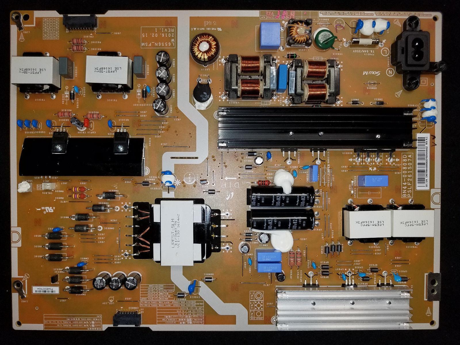 Samsung BN44-00808D Netzteilplatine PSLF261S07A L65S6N_FSM UN